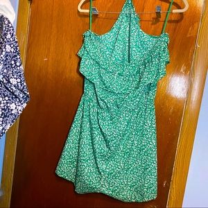 Cute green romper NWT